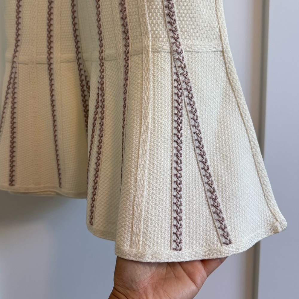 Herve Leger Cream and Purple Dress - Picture 5 of 16